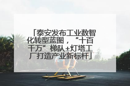 泰安发布工业数智化转型蓝图，“十百千万”梯队+灯塔工厂打造产业新标杆