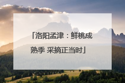 洛阳孟津：鲜桃成熟季 采摘正当时