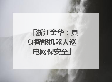 浙江金华：具身智能机器人巡电网保安全