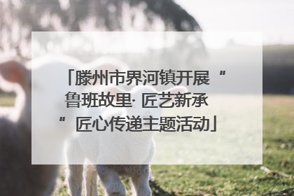 滕州市界河镇开展“鲁班故里· 匠艺新承”匠心传递主题活动