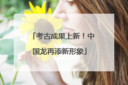 考古成果上新！中国龙再添新形象