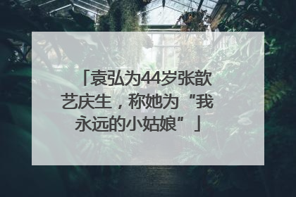 袁弘为44岁张歆艺庆生，称她为“我永远的小姑娘”