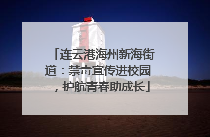 连云港海州新海街道：禁毒宣传进校园，护航青春助成长