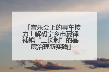 音乐会上的寻车接力！解码宁乡市夏铎铺镇“三长制”的基层治理新实践