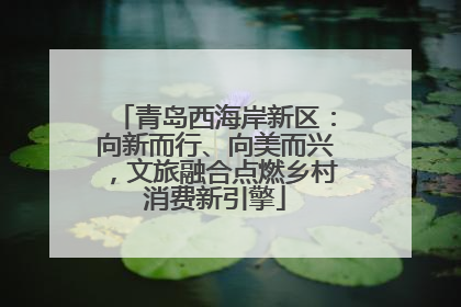 青岛西海岸新区：向新而行、向美而兴，文旅融合点燃乡村消费新引擎
