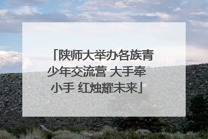 陕师大举办各族青少年交流营 大手牵小手 红烛耀未来