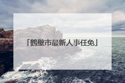 鹤壁市最新人事任免