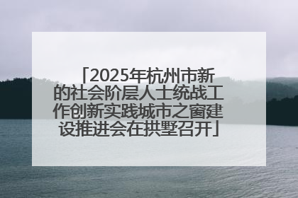 2025年杭州市新的社会阶层人士统战工作创新实践城市之窗建设推进会在拱墅召开