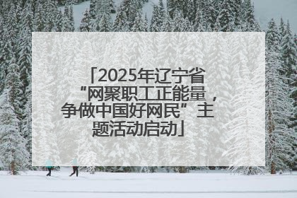 2025年辽宁省“网聚职工正能量，争做中国好网民”主题活动启动