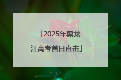 2025年黑龙江高考首日直击