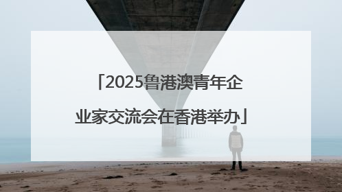 2025鲁港澳青年企业家交流会在香港举办