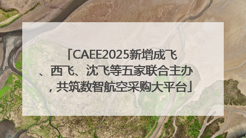 CAEE2025新增成飞、西飞、沈飞等五家联合主办，共筑数智航空采购大平台